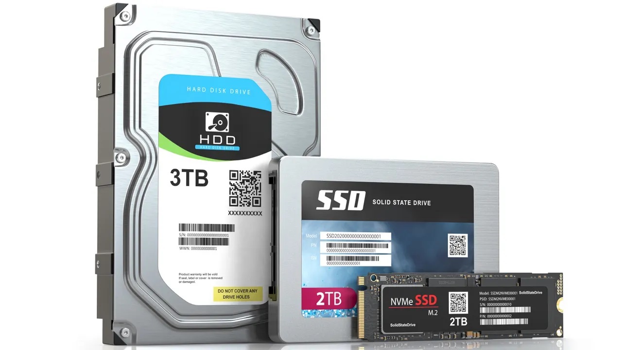 انواع هارد دیسک و SSD